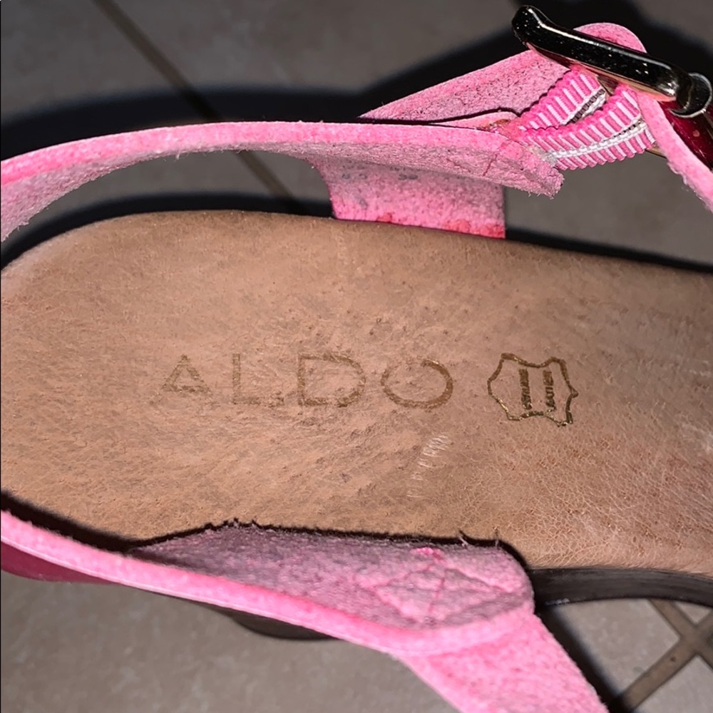 Aldo wedge heels. Lightly worn